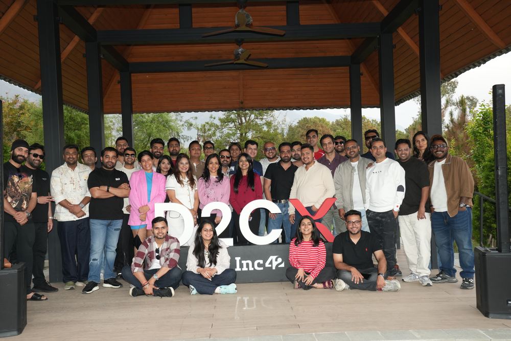 The full Basecamp 1.0 circle, gathered behind the D2CX marquee